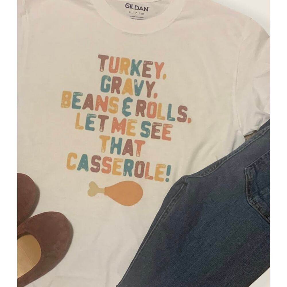 BOUTIQUE Thanksgiving Short Sleeve Graphic Fall T-Shirt